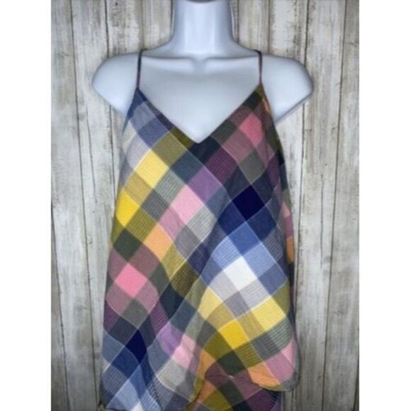 Patagonia Layered Plaid Spaghetti Strap Sun Dress 58920SP13 Women’s Size 8 - Picture 2 of 12